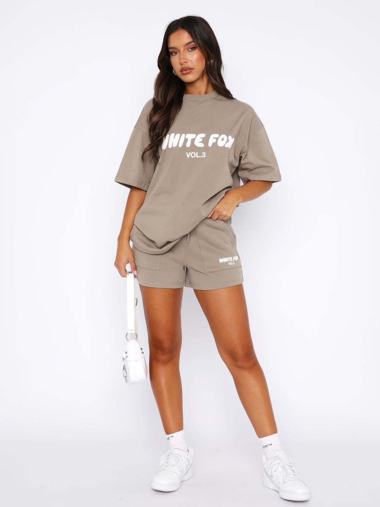Lexa | Oversized Loungewear Sæt Damer Med Print T-Shirt & Shorts