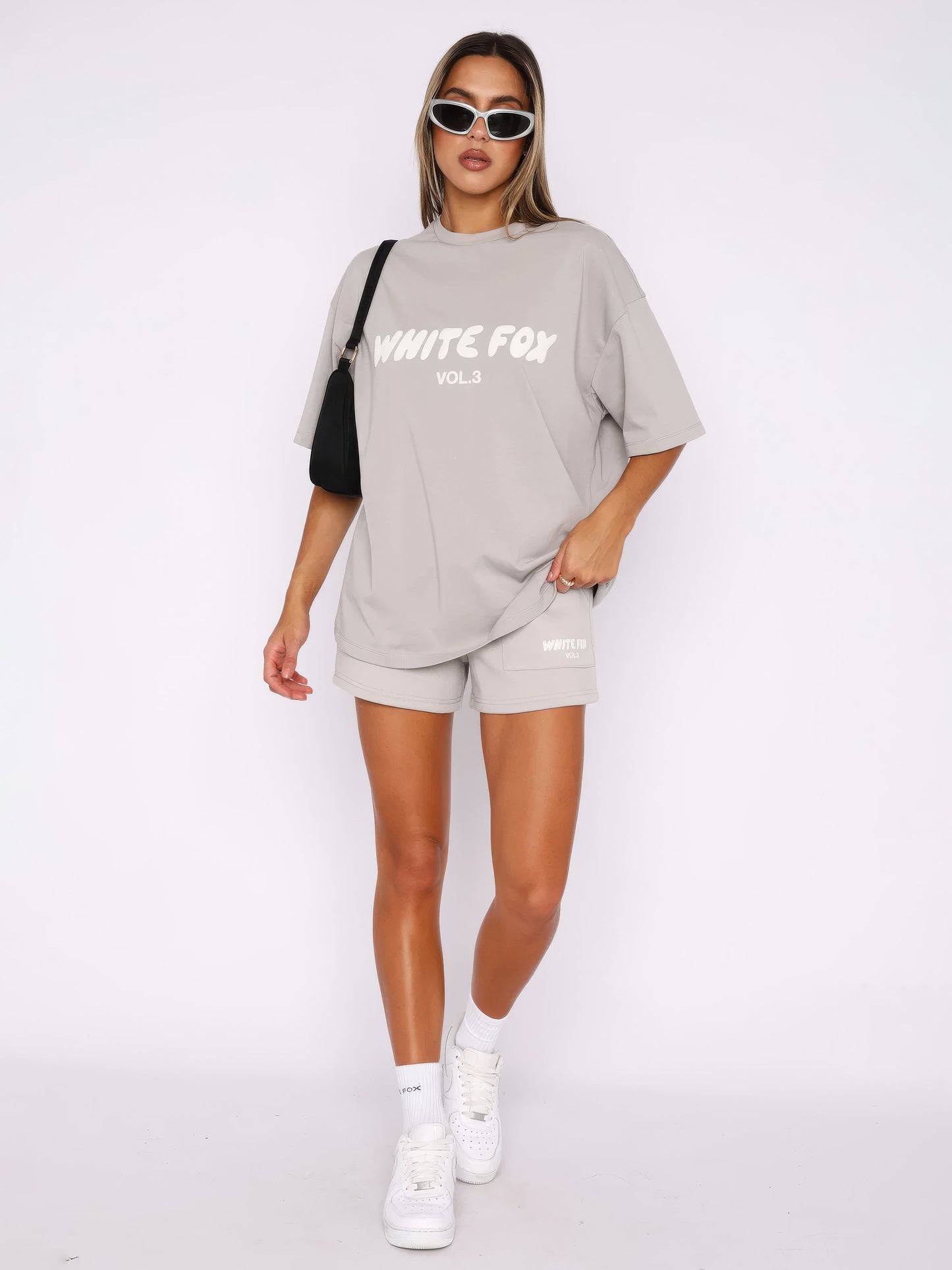 Lexa | Oversized Loungewear Sæt Damer Med Print T-Shirt & Shorts