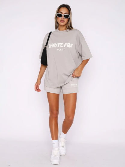 Lexa | Oversized Loungewear Sæt Damer Med Print T-Shirt & Shorts