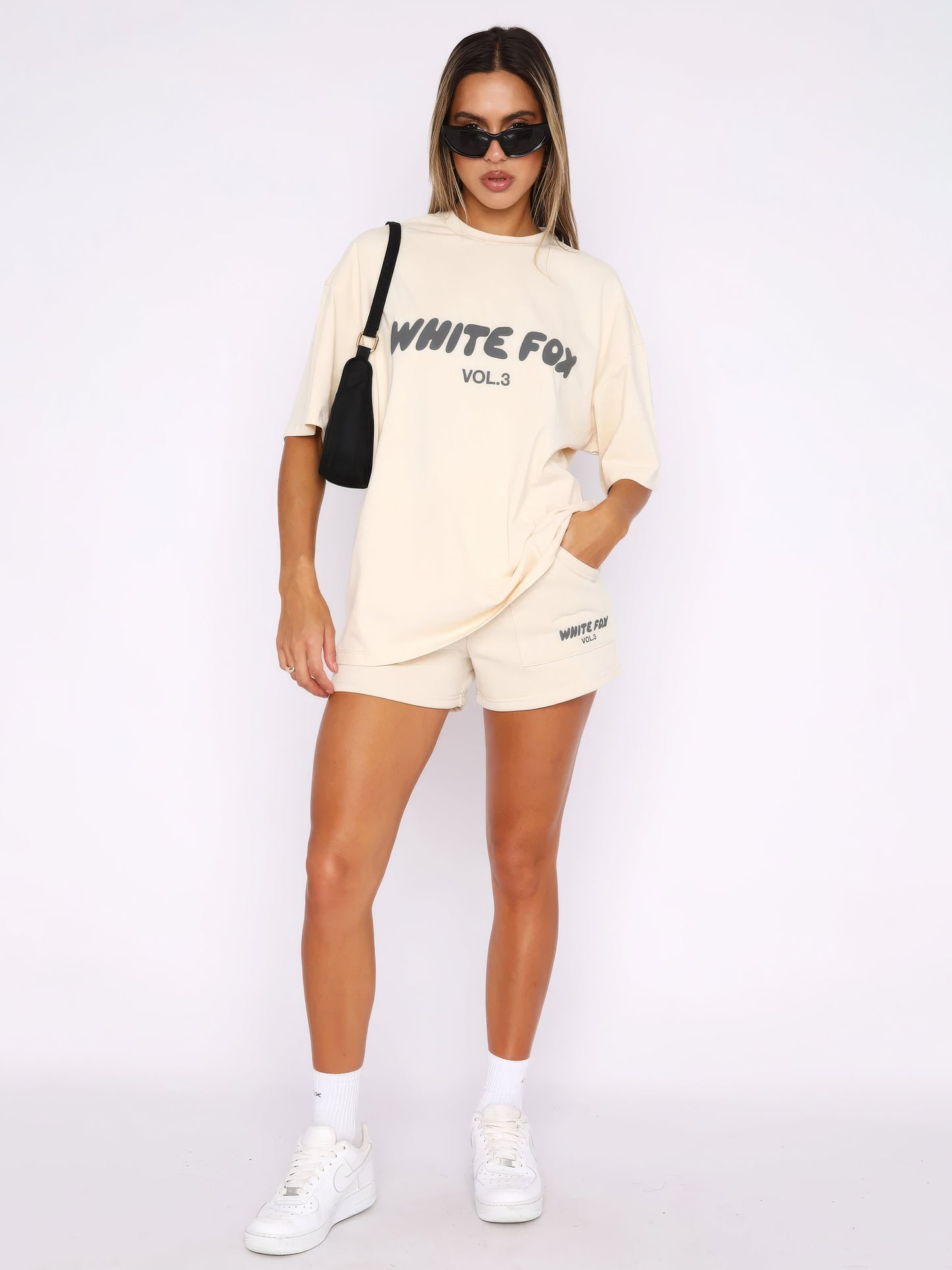 Lexa | Oversized Loungewear Sæt Damer Med Print T-Shirt & Shorts