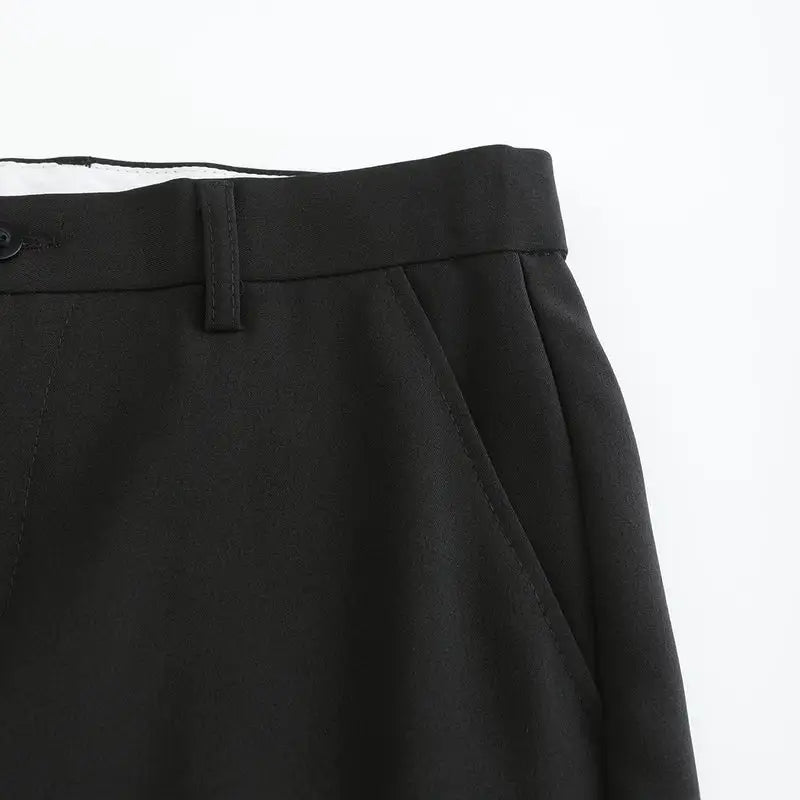 Marcello™ | Herre Slim Fit Cropped Stretch Bukser med Ankellange Ben | Luksuriøse Smart Casual Pæne Bukser