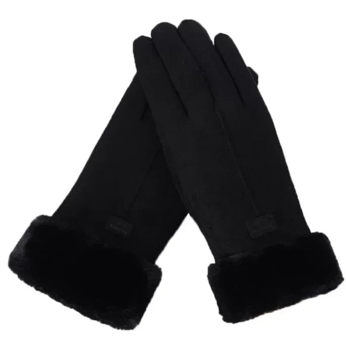 Fioria | Vinterhandsker i Ruskind-Look