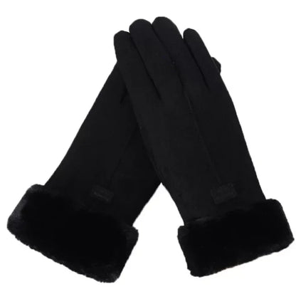 Fioria | Vinterhandsker i Ruskind-Look