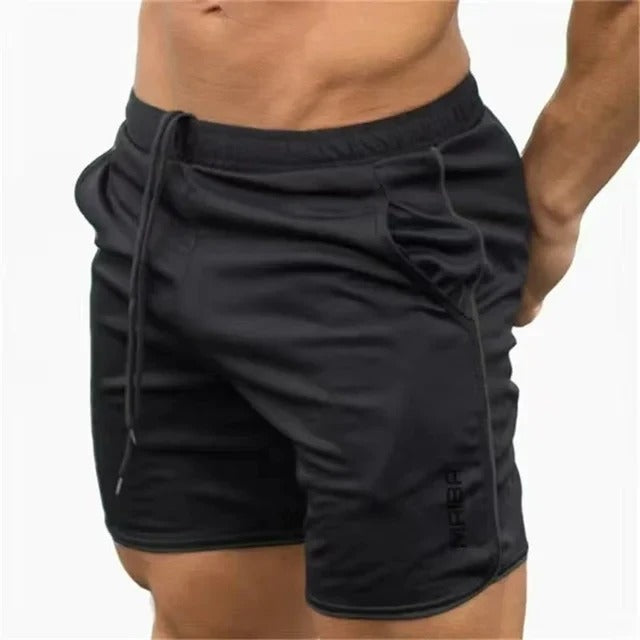 Jaxon™ | Herrer Sportsshorts med Sideslids og Tilbehørsløkke | Let og Hurtigttørrende Træningsshorts til Fitness og Udendørs Brugn