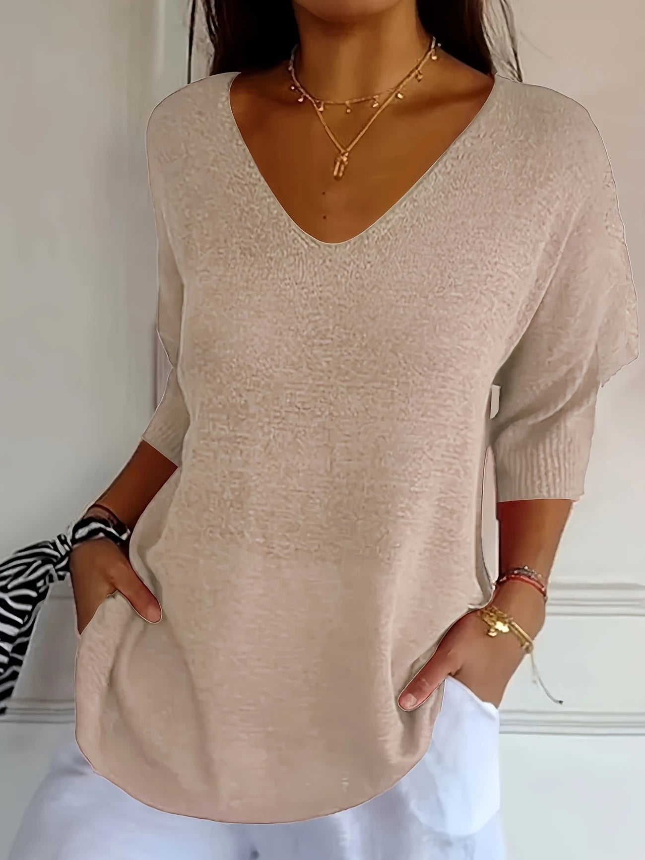 Maya | V-Hals Top Damer