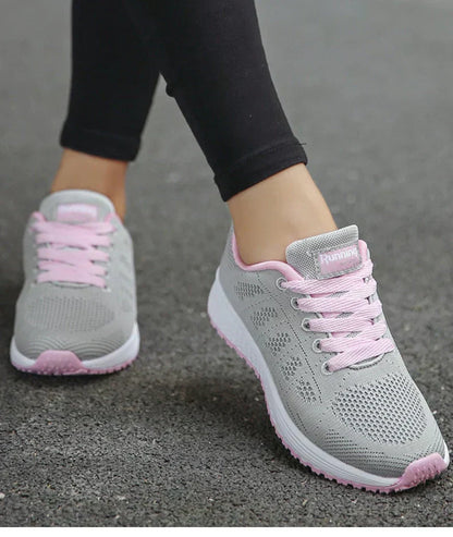 Mira™ | Komfortable Damer Sneakers med Åndbart Mesh og Støttende Ergonomisk Sål | Letvægts Vandresko