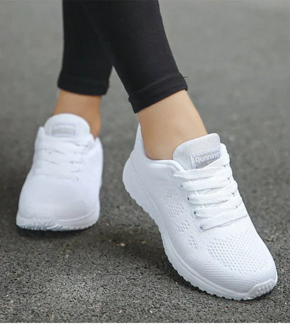 Mira™ | Komfortable Damer Sneakers med Åndbart Mesh og Støttende Ergonomisk Sål | Letvægts Vandresko
