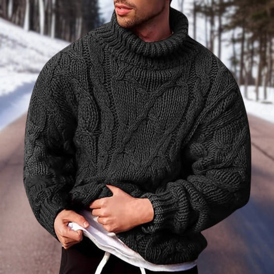 Marco™ | Herrer Varm Striktrøje til Vinter med Oversized Pasform og Stilrent Design