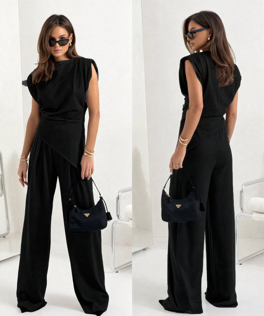 Eliana | Elegant Draperet Jumpsuit Damer
