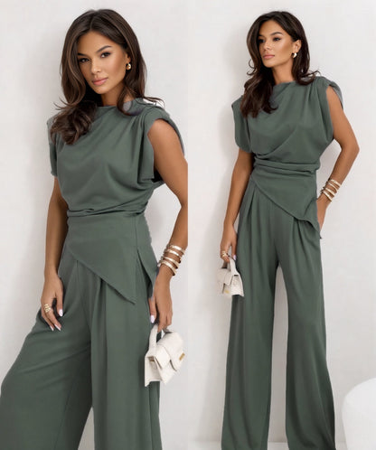 Eliana | Elegant Draperet Jumpsuit Damer