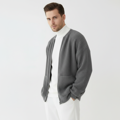 Milan | Strikket Cardigan med Lynlås