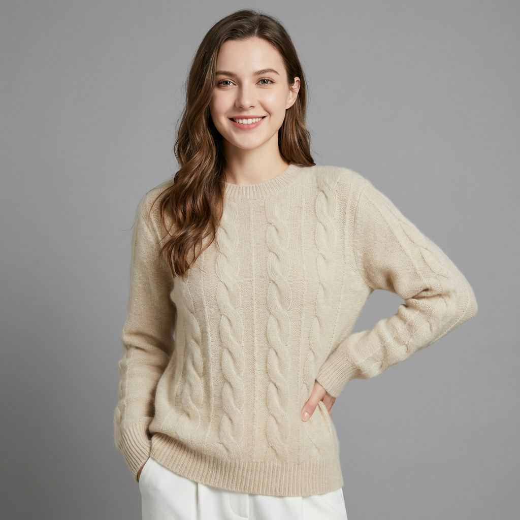 Lyanna | Cable Knit Striktrøje