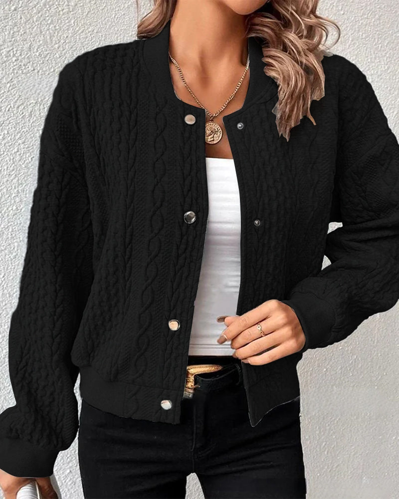 Valeria™ | Damer Luksuriøs strikket cardigan med knaplukning og elegant silhuet