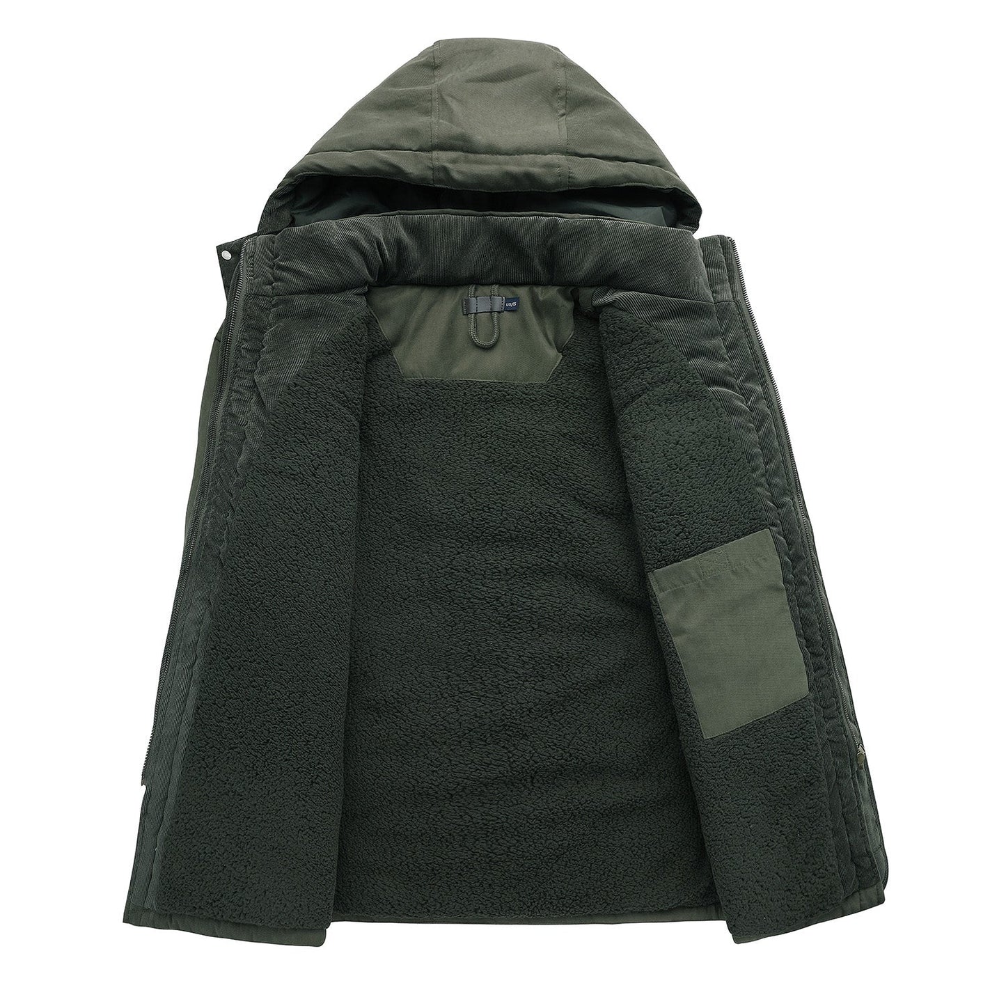 Jameson™ | Herrer Parka Vinterjakke Med Hætte Og Sherpafor | Varm Vandafvisende Jakke Med Lommer Og Uldfor