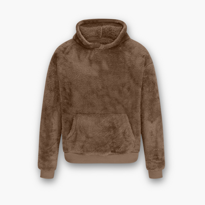 Kila™ | Varm Fluffy Plys Hoodie Unisex Med Kængurulomme