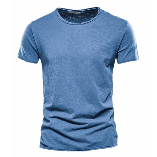 Nico | Casual T-shirt med Subtil Struktur Herre