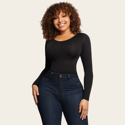 Eveline™ | Langærmet Sculpting Bodysuit for en Glat og Elegant Silhuet