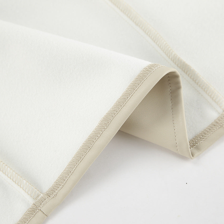Soraya™ | Damer High-Waist Læder Maxi Nederdel med Slids | Lædernederdel med Tætsiddende Pasform