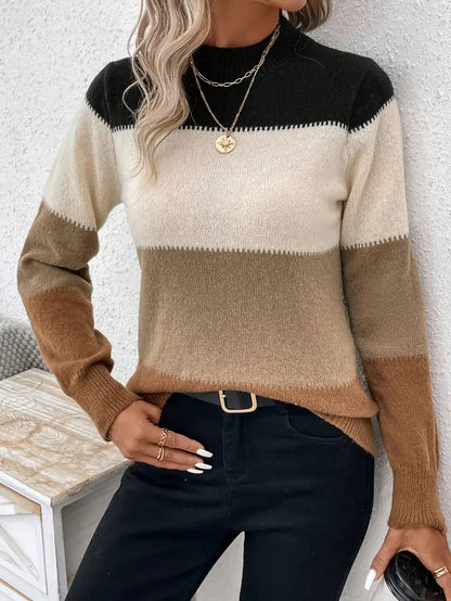 Maelle | Colourblock Strik Dame