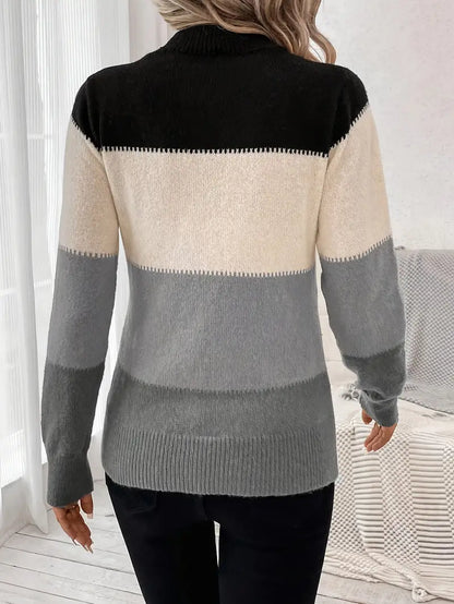 Maelle | Colourblock Strik Dame
