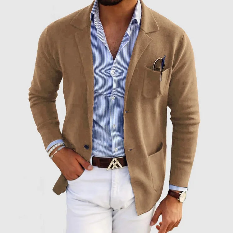 Liam™ | Herrer Casual Elegant Blazer med Lange Ærmer og Luksuriøse Stoffer