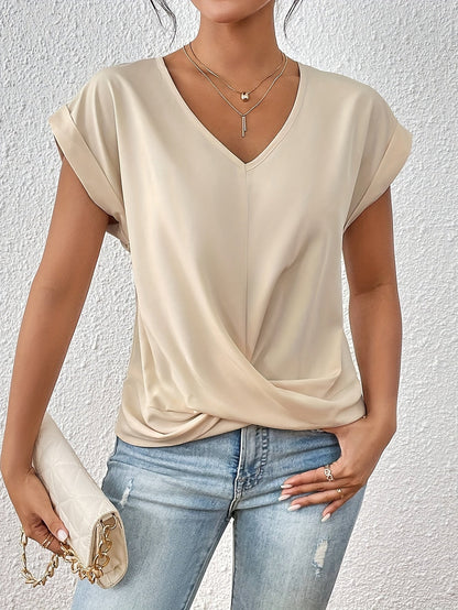 Noelle | V-Hals Top Damer Med Twist Foran
