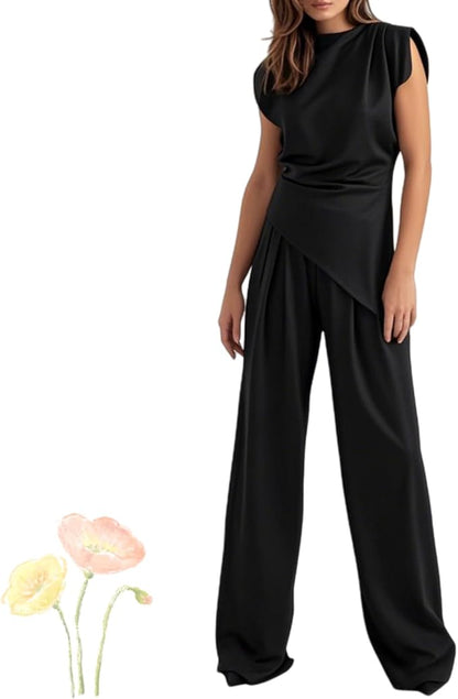 Eliana | Elegant Draperet Jumpsuit Damer