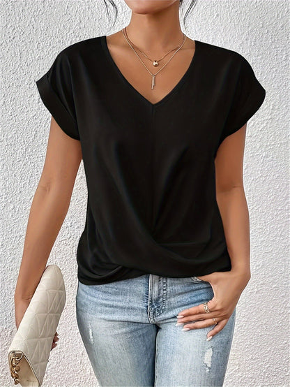Noelle | V-Hals Top Damer Med Twist Foran