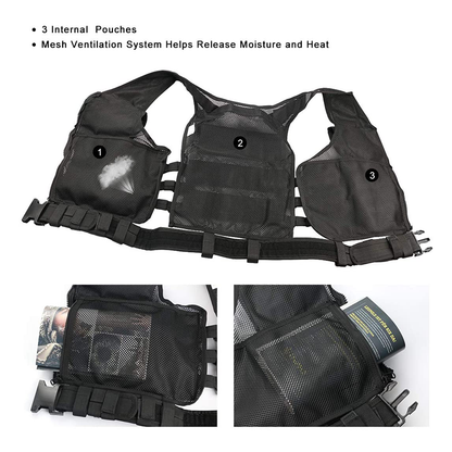 Sentinel | Taktisk Vest Med MOLLE-System & Aftagelig Hylster
