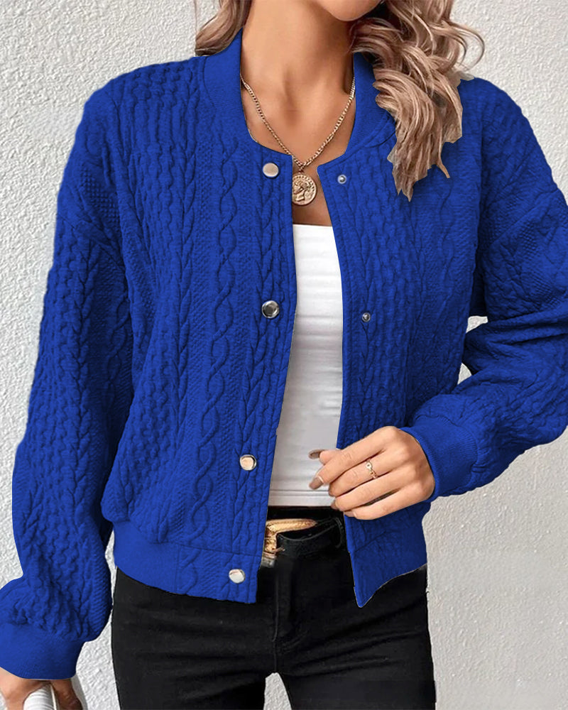 Valeria™ | Damer Luksuriøs strikket cardigan med knaplukning og elegant silhuet