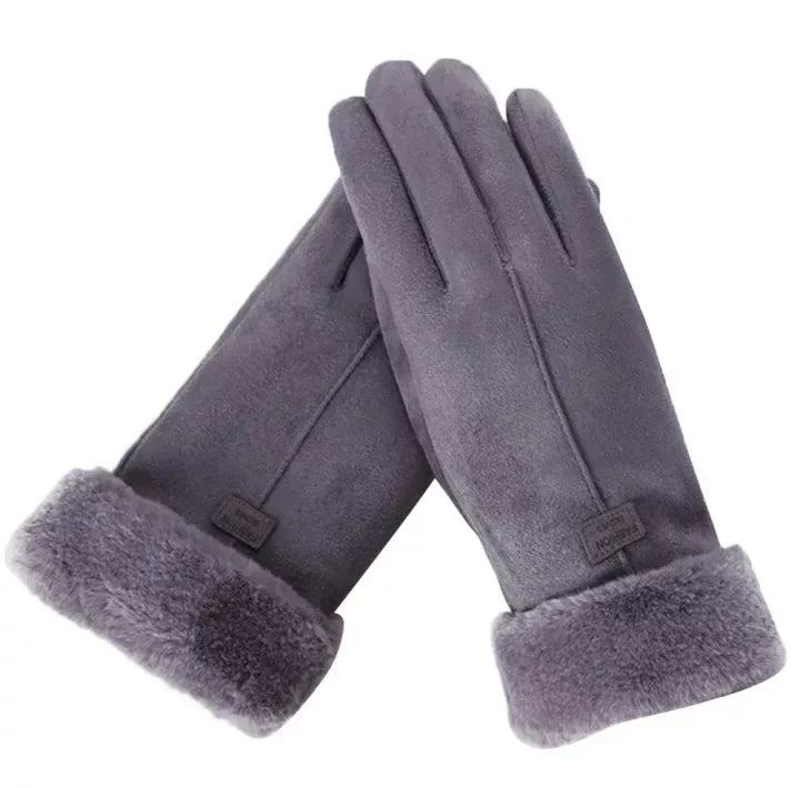 Fioria | Vinterhandsker i Ruskind-Look