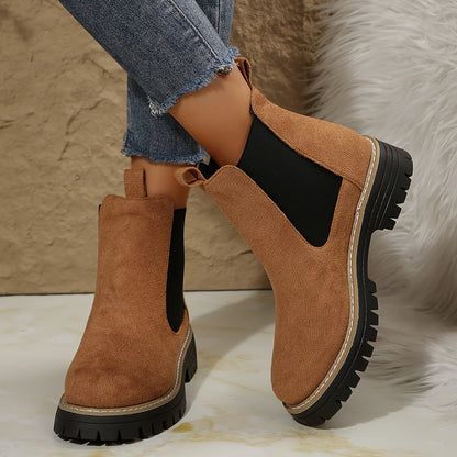 Nerina | Chelsea Boots Zwart Suede