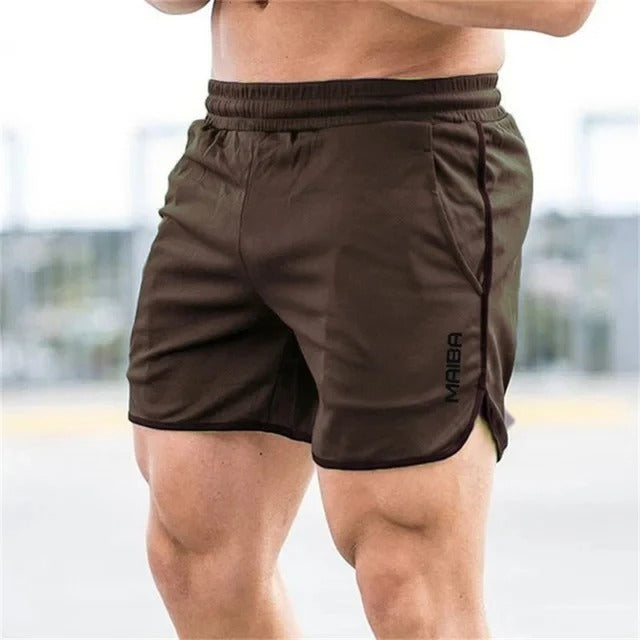 Jaxon™ | Herrer Sportsshorts med Sideslids og Tilbehørsløkke | Let og Hurtigttørrende Træningsshorts til Fitness og Udendørs Brugn