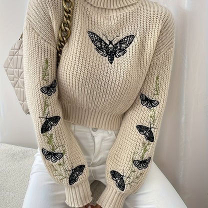 Evelise | Strikket Cropped Rullekrave