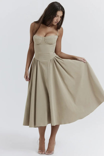 Elviera | Elegant Midikjole Damer