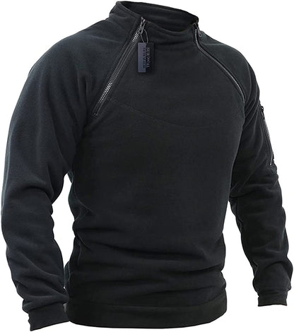 Sentinel | Taktisk Fleece Pullover med Lynlås og Ærmelommer