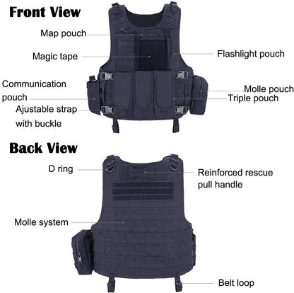 Axton | Taktisk Vest med MOLLE-System