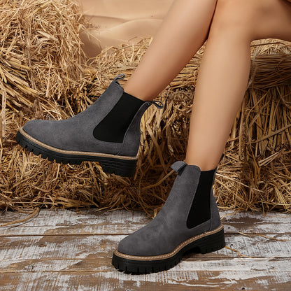 Nerina | Chelsea Boots Zwart Suede