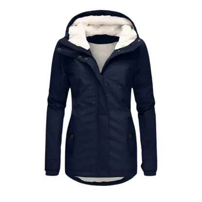 Mona™ | Elegant Lang Slim Fit Parka Damer Vinterjakke