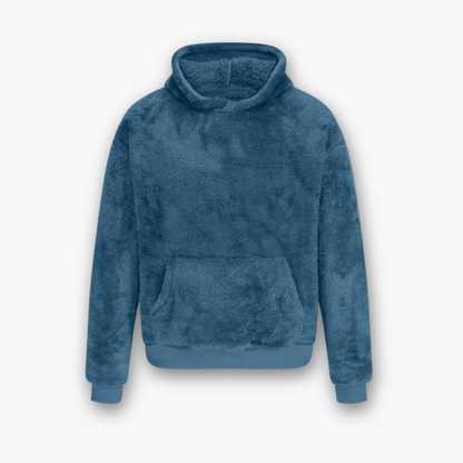 Kila™ | Varm Fluffy Plys Hoodie Unisex Med Kængurulomme