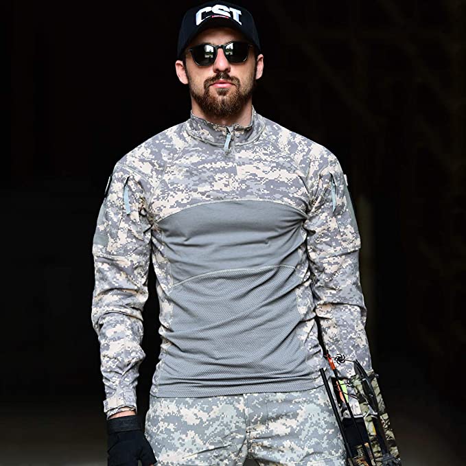 Aegis | Taktisk Combat Shirt med Camouflage og Ærmelommer