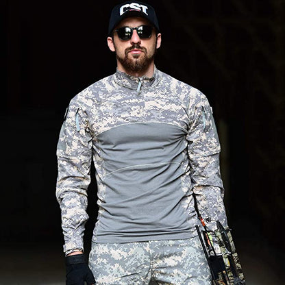 Aegis | Taktisk Combat Shirt med Camouflage og Ærmelommer