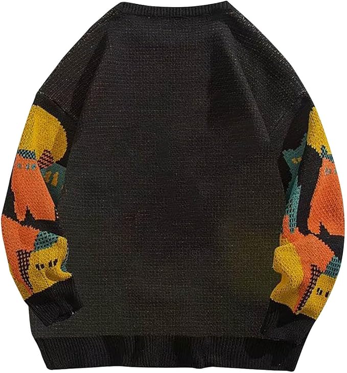 Mikado | Striktrøje Med Katteprint Og Afslappet Pasform Unisex