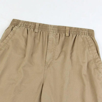 Luca™ | Herre Luftige Pull-On Bukser med Elastisk Talje og Lige Ben