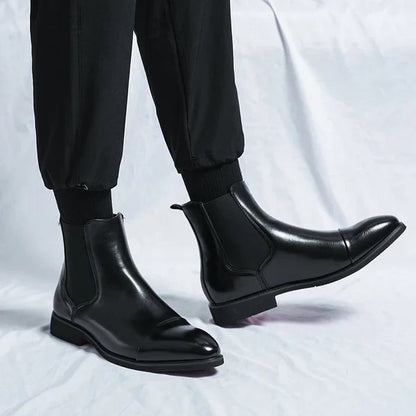 Adrien | Læder Chelsea Boots Herrer