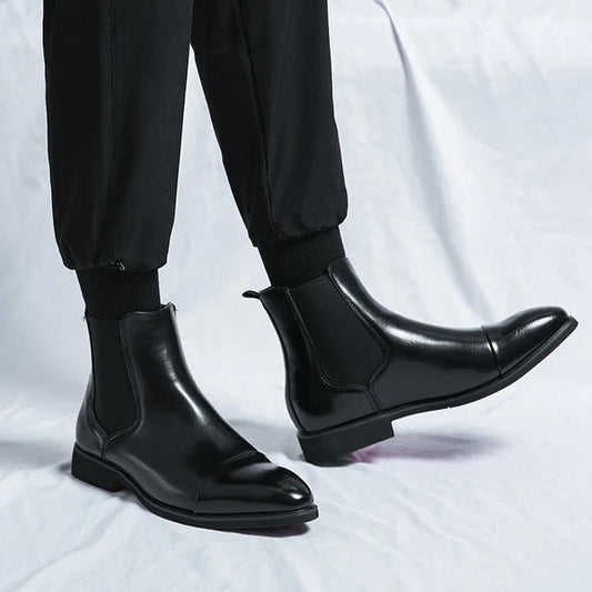 Adrien | Læder Chelsea Boots Herrer