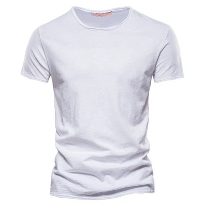 Nico | Casual T-shirt med Subtil Struktur Herre