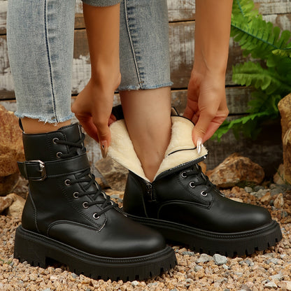 Ravena | Combat Boots Med Spænde