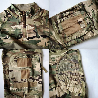 Aegis | Taktisk Combat Shirt med Camouflage og Ærmelommer