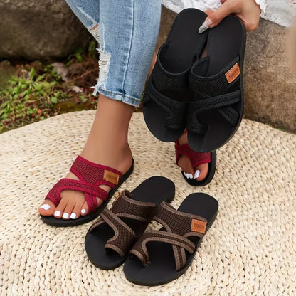 Avenara™ | Damer Åndbare Tøfler med Mesh og Strækrem | Komfortable Slip-On Sommertøfler med Blød Sål